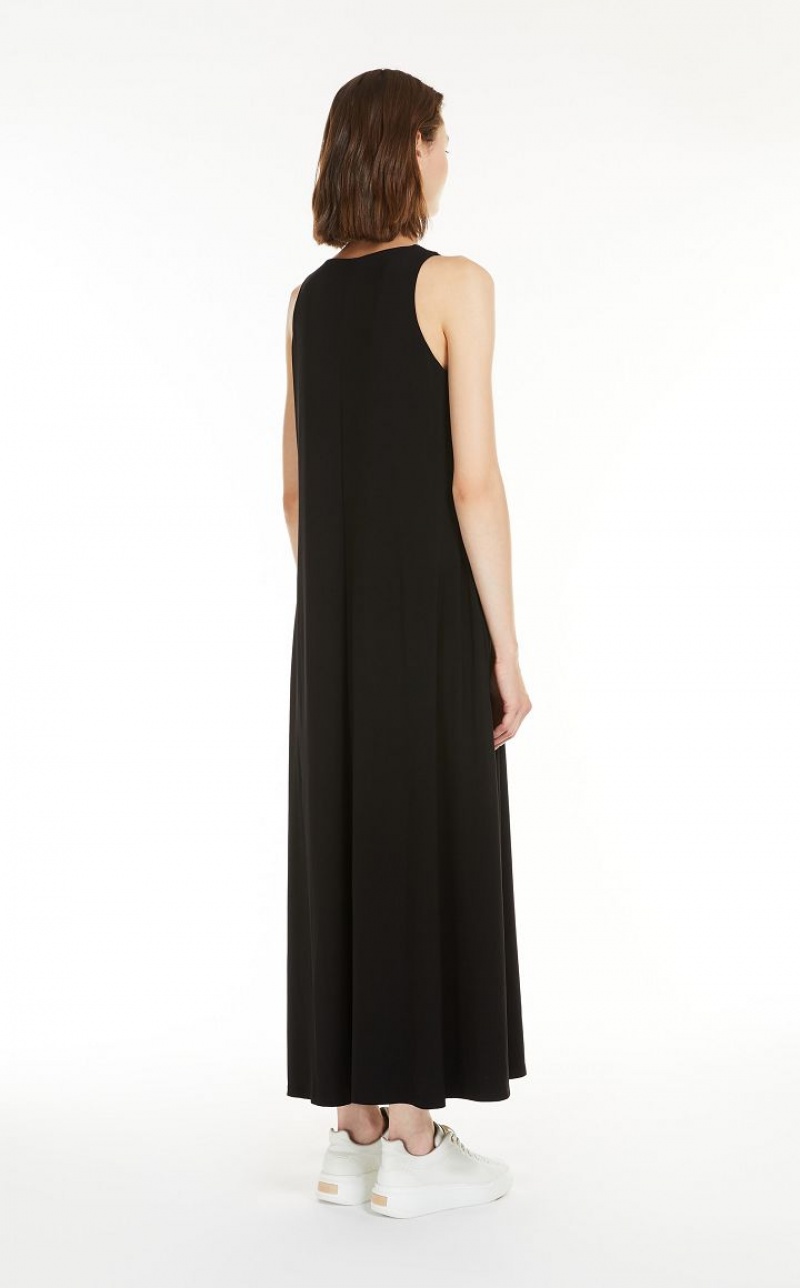 MaxMara Stretch Jersey A-line Dresses BLACK | MMR593398