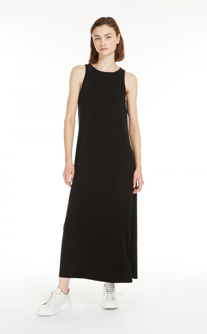 MaxMara Stretch Jersey A-line Dresses BLACK | MMR593398