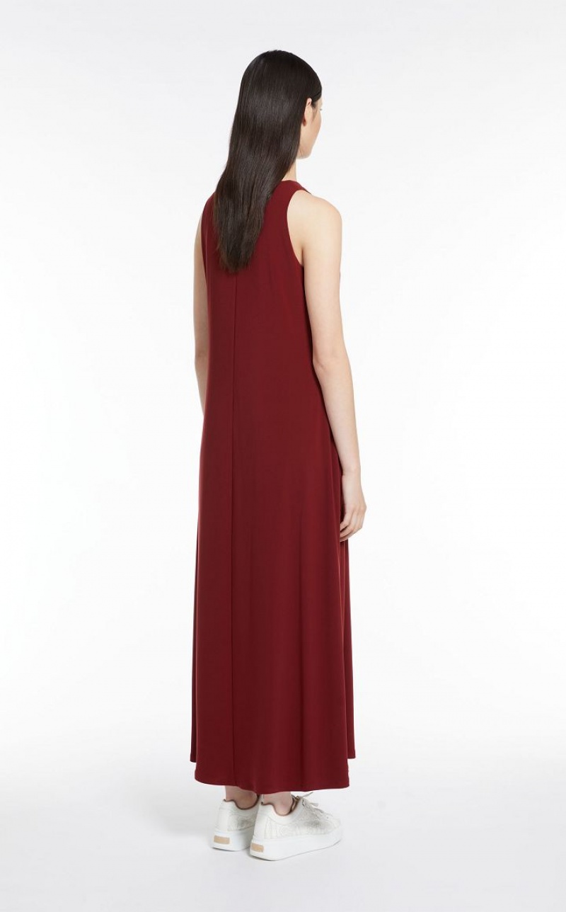 MaxMara Stretch Jersey A-line Dresses BRICK RED | MMR593396