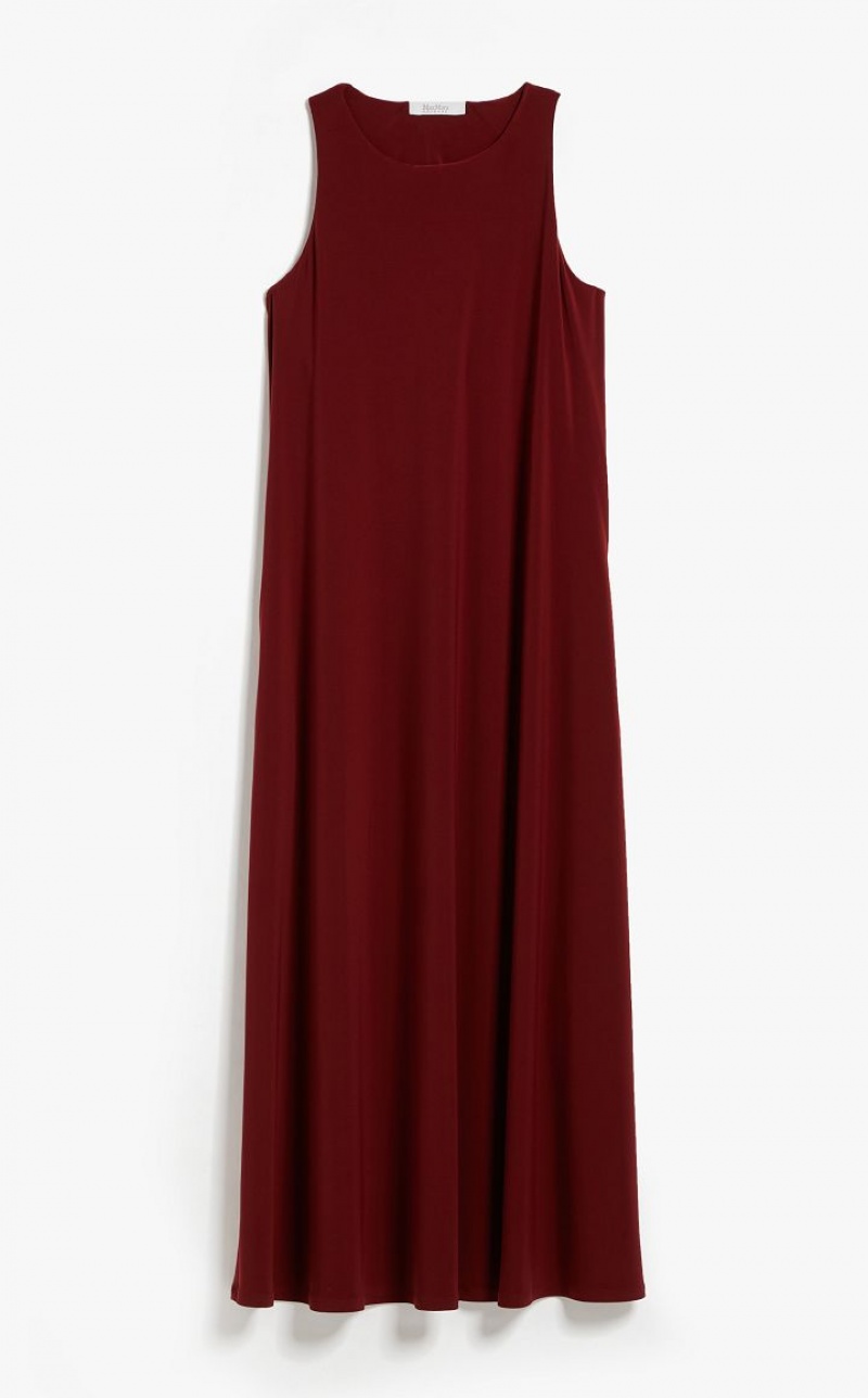 MaxMara Stretch Jersey A-line Dresses BRICK RED | MMR593396