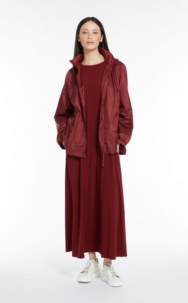 MaxMara Stretch Jersey A-line Dresses BRICK RED | MMR593396