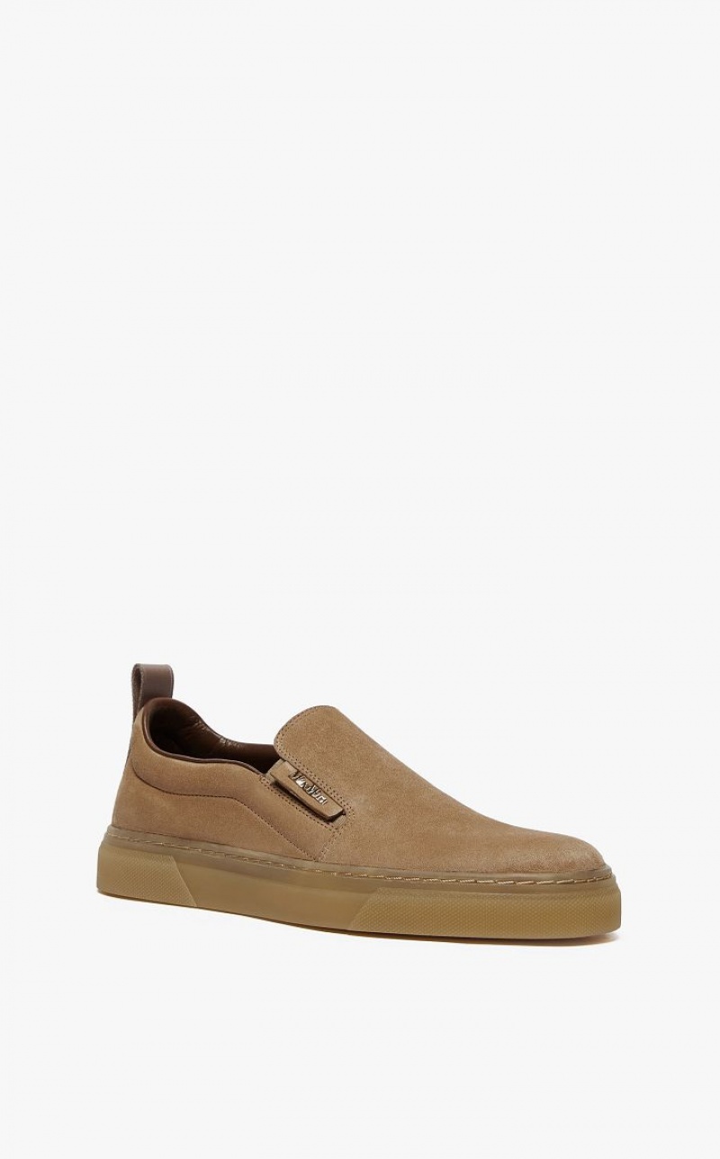 MaxMara Suede Slip-ons Sneakers MUSTARD | MMR594214