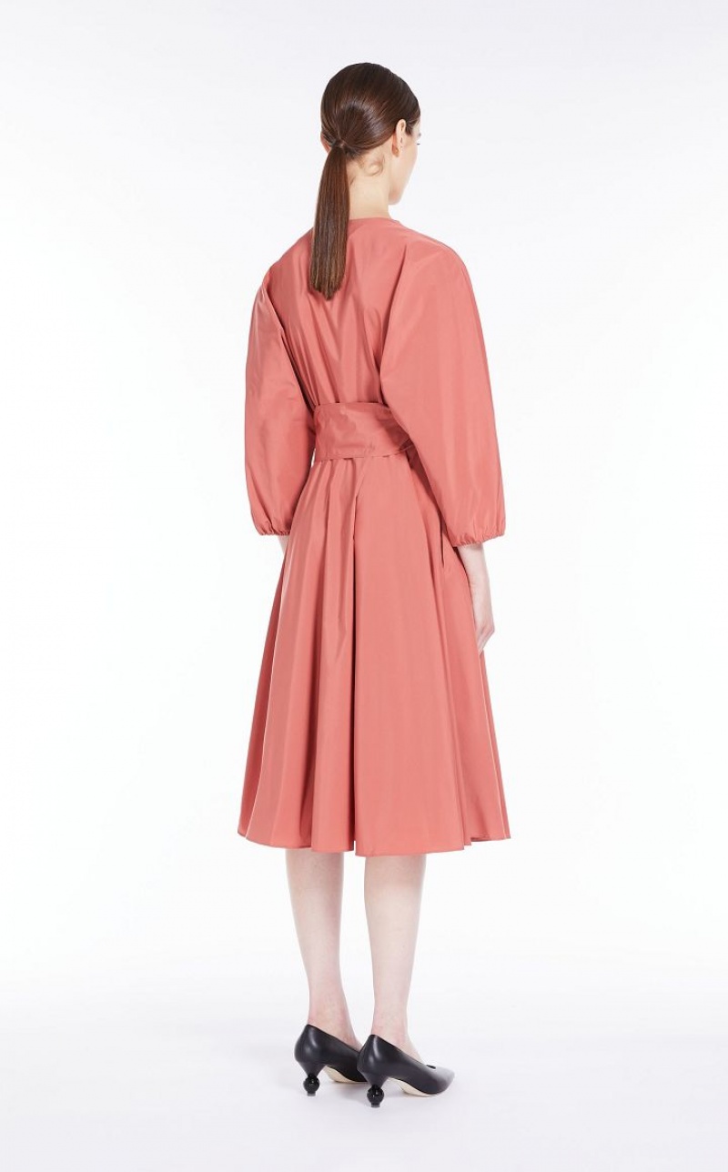 MaxMara Taffeta Wrap Dresses TERRA COTTA | MMR593364