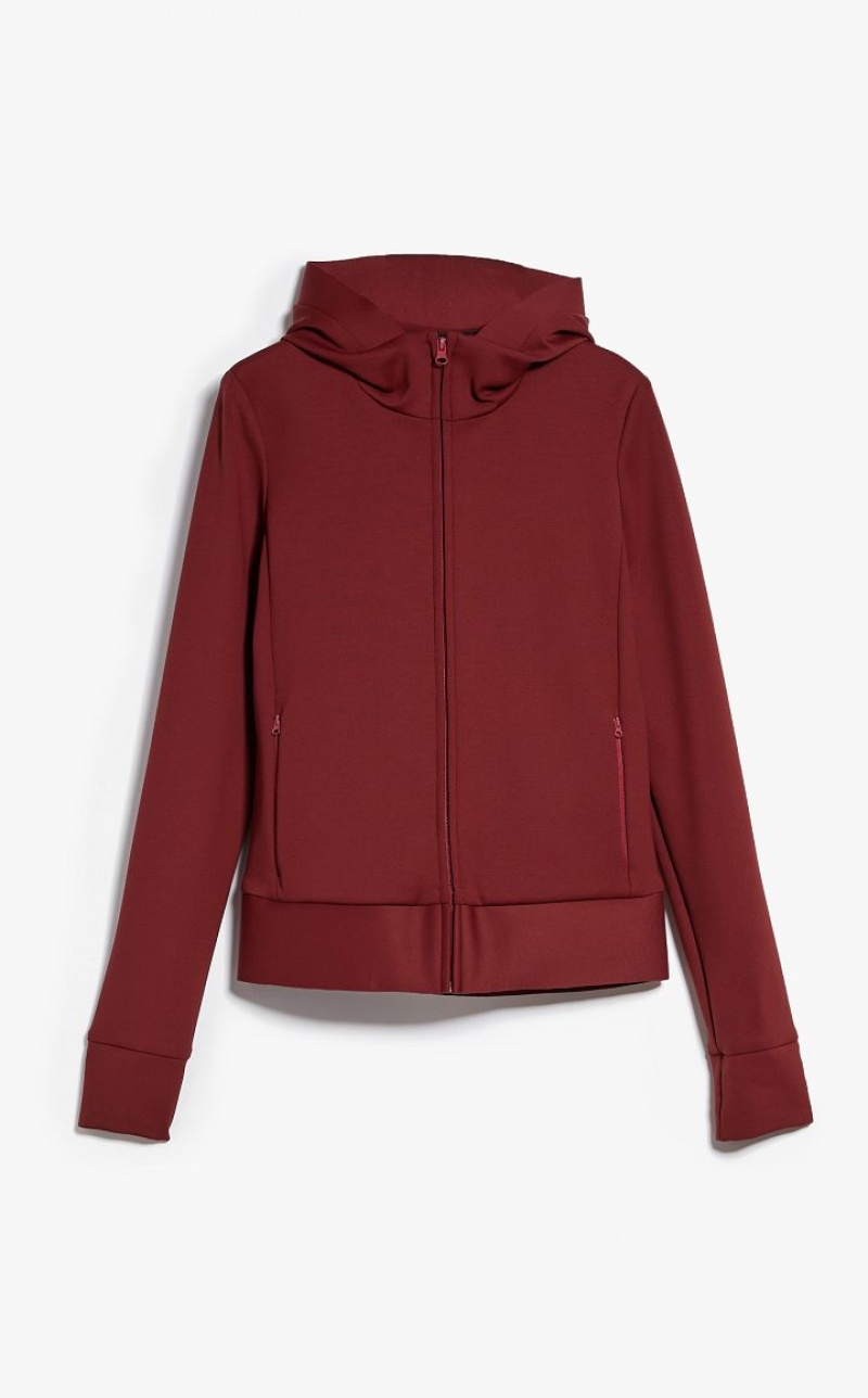 MaxMara Technical Fleece Sweatshirt Blazers BRICK RED | MMR594023