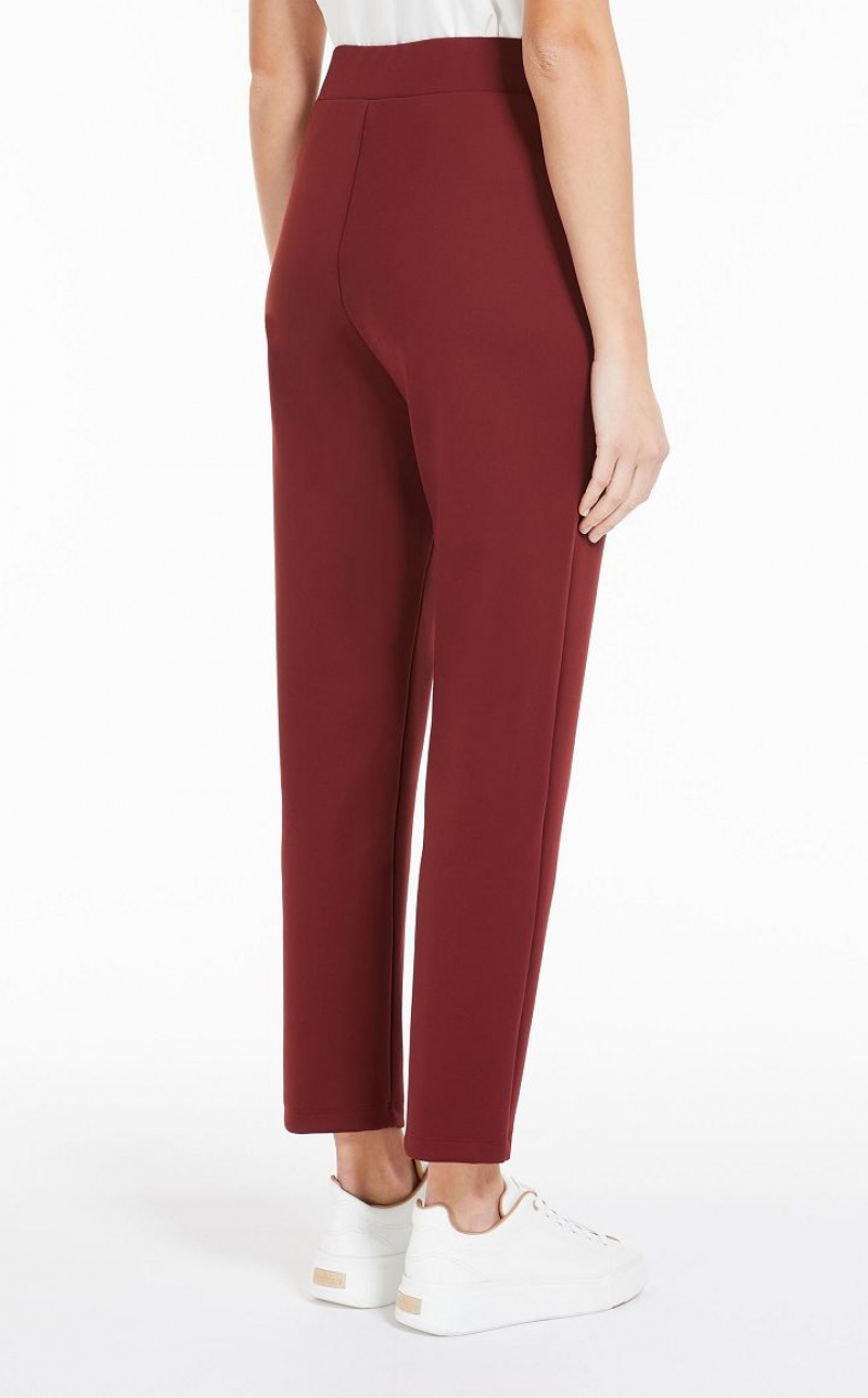 MaxMara Technical Fleece Trousers BRICK RED | MMR593803