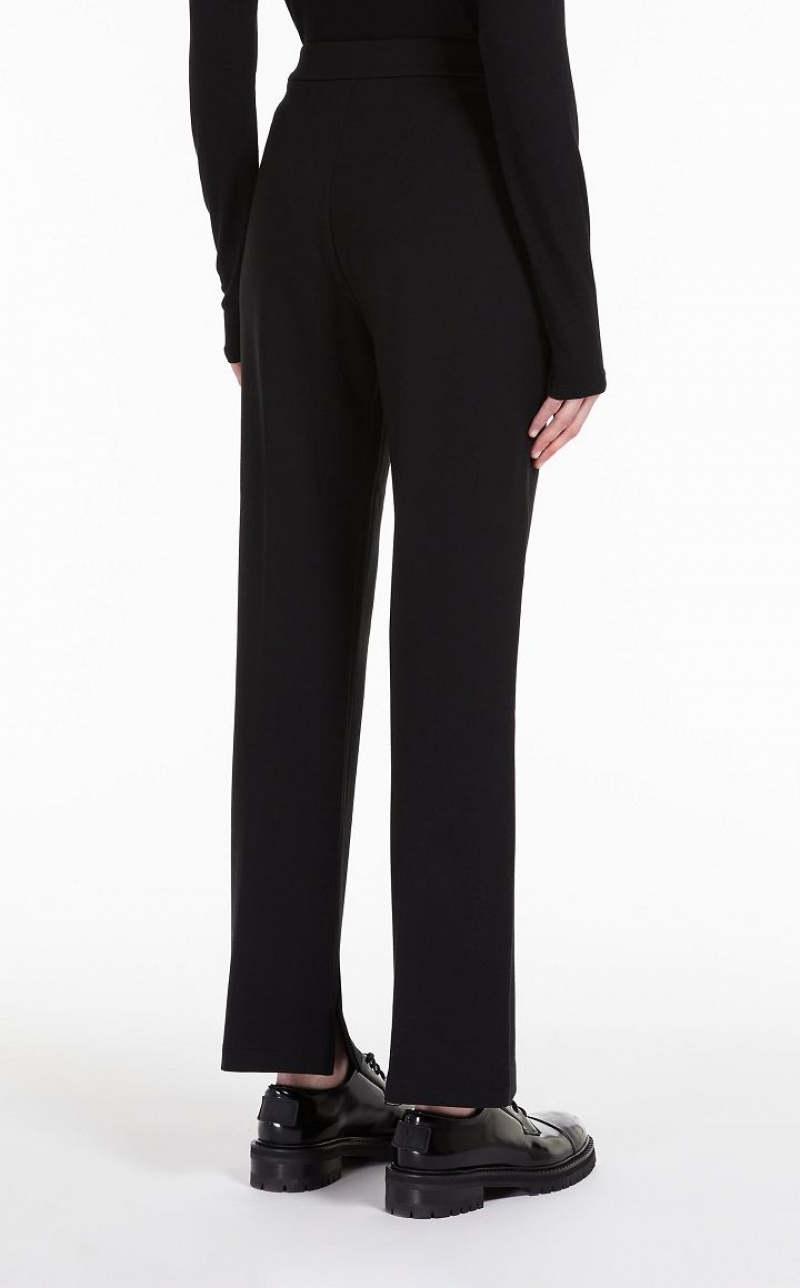 MaxMara Technical Jersey Trousers BLACK | MMR593793