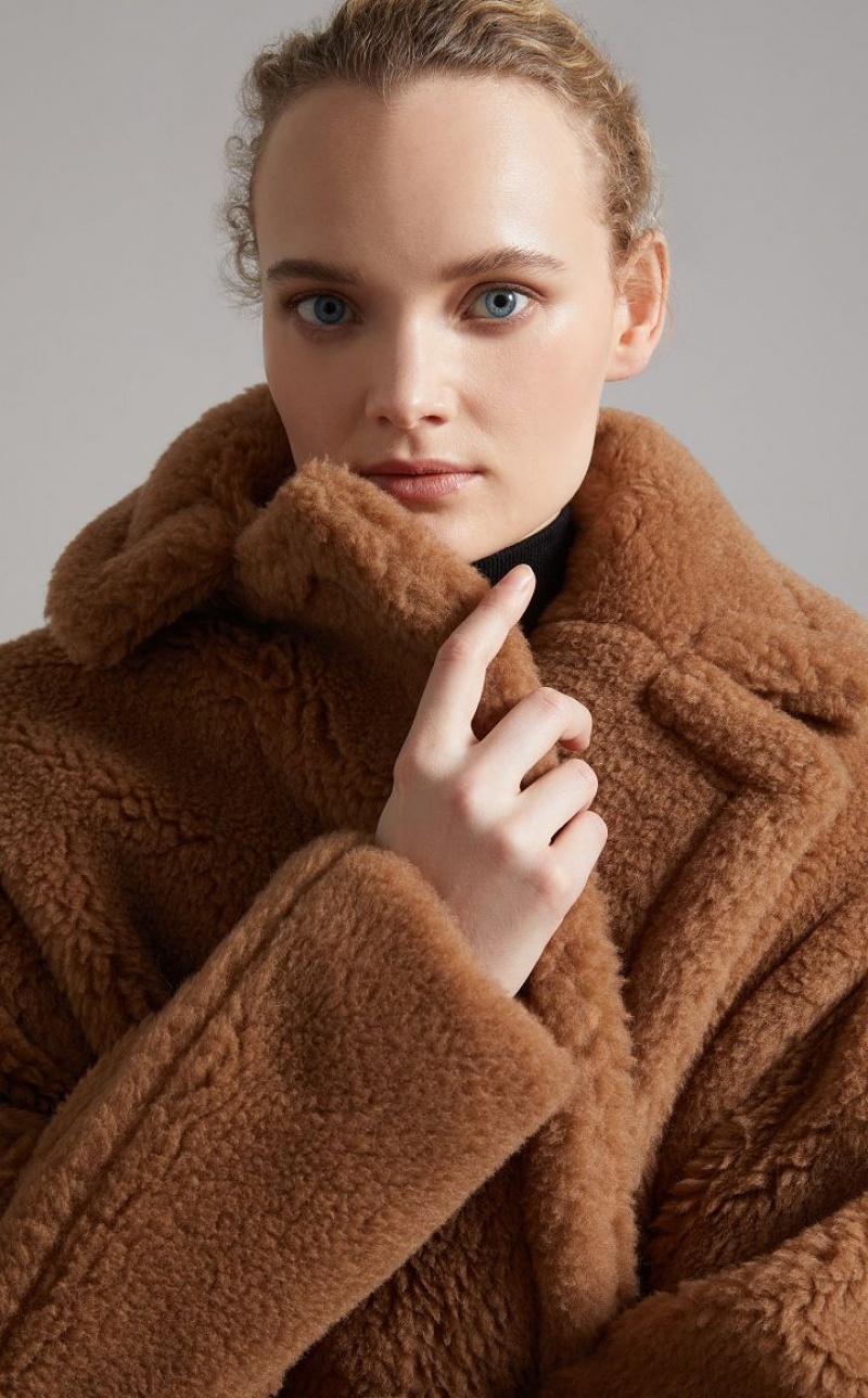 MaxMara Teddy Bear Icon Coats CAMEL | MMR593934