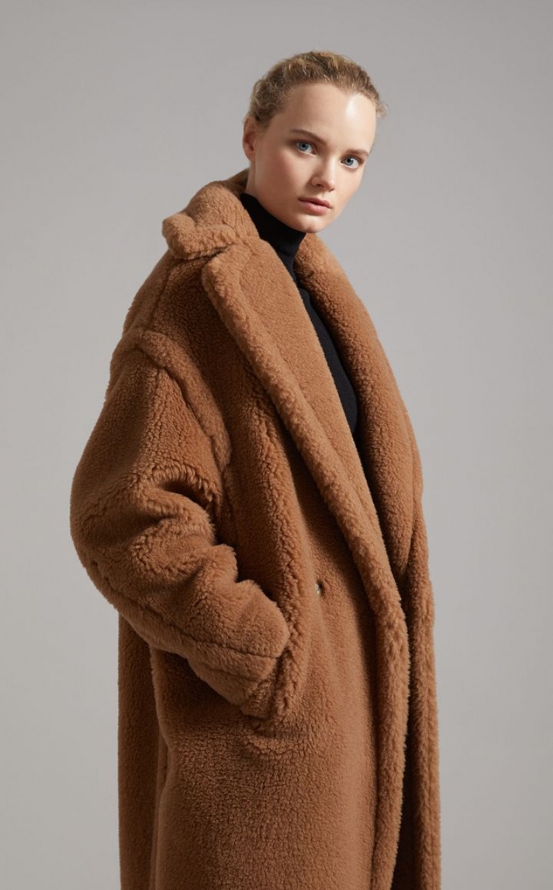 MaxMara Teddy Bear Icon Coats CAMEL | MMR593934