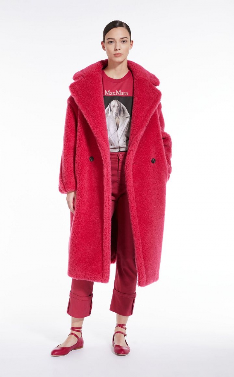 MaxMara Teddy Bear Icon Coats RASPBERRY | MMR593892