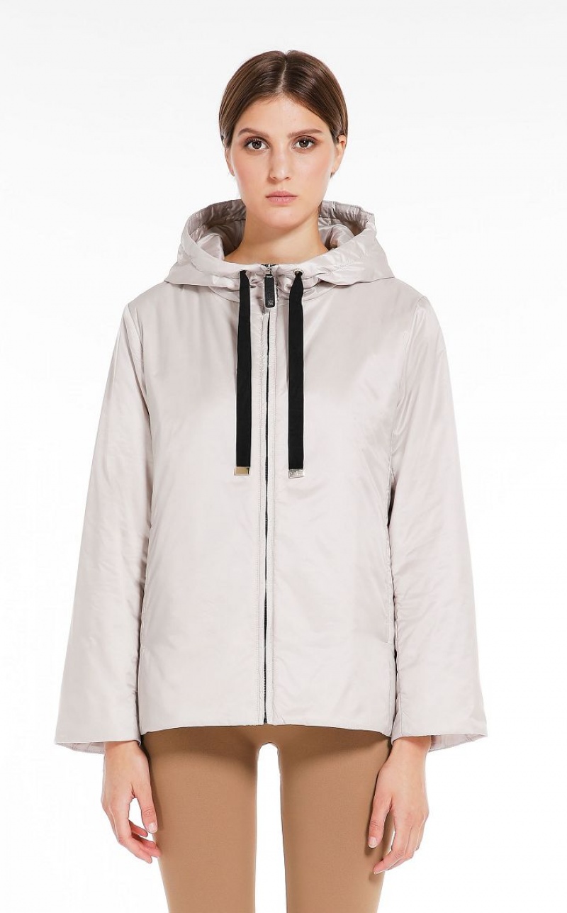 MaxMara Travel Jacket In Water-resistant Technical Canvas Padded ICE | MMR593996