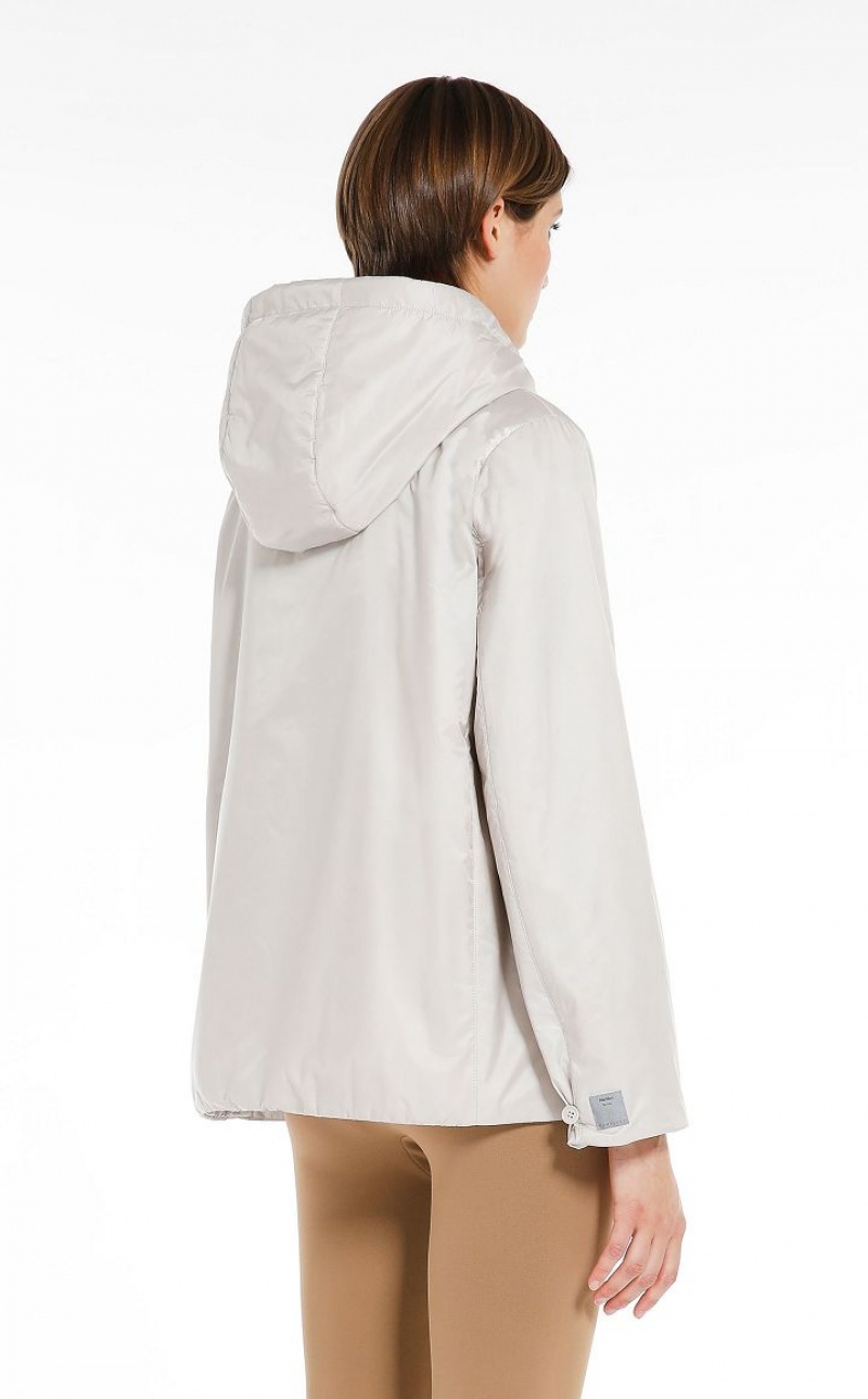 MaxMara Travel Jacket In Water-resistant Technical Canvas Padded ICE | MMR593996