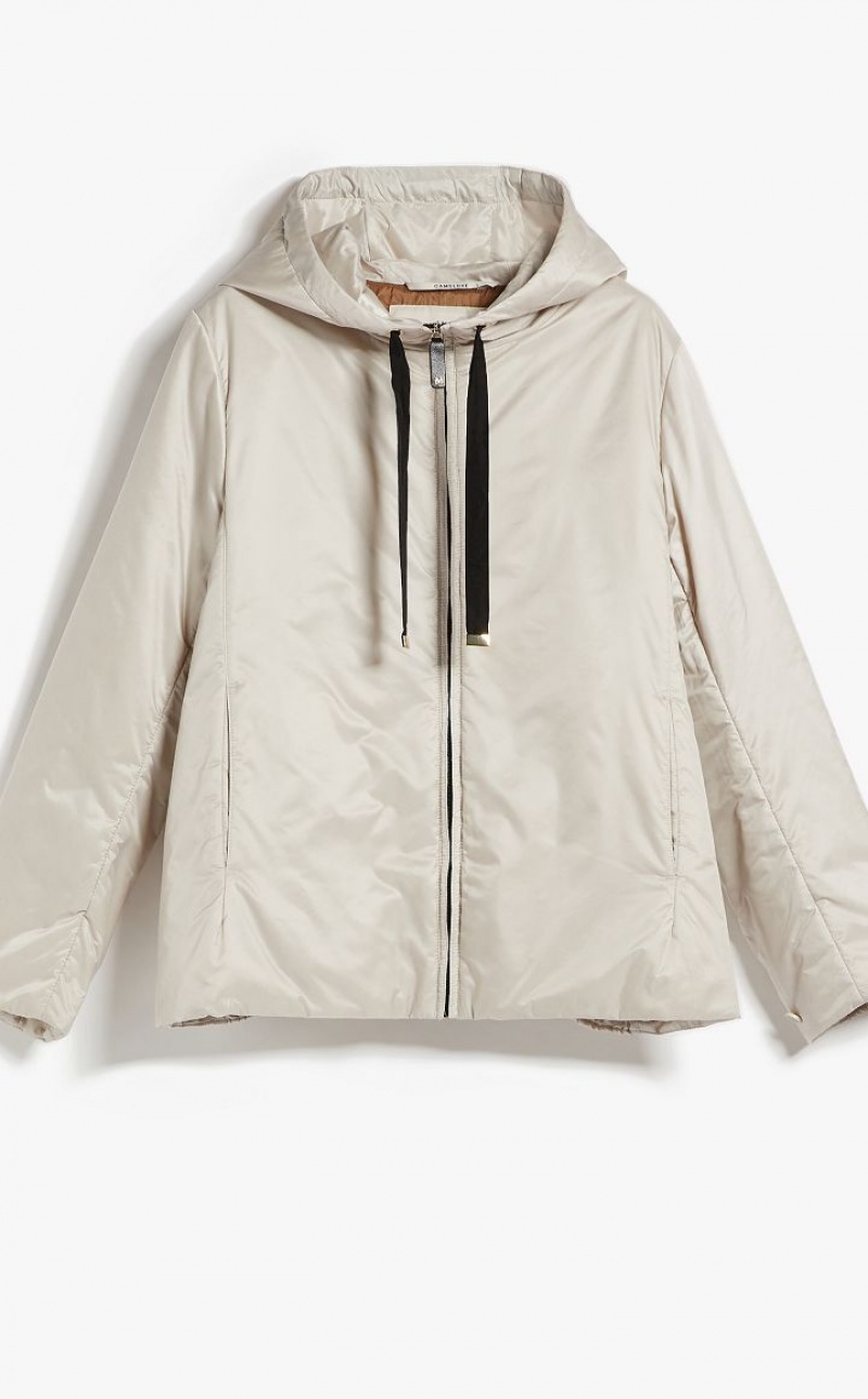 MaxMara Travel Jacket In Water-resistant Technical Canvas Padded ICE | MMR593996