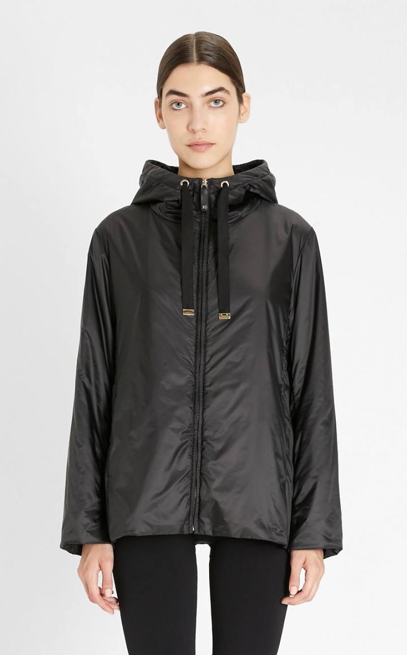 MaxMara Travel Jacket In Water-resistant Technical Canvas Padded BLACK | MMR594005