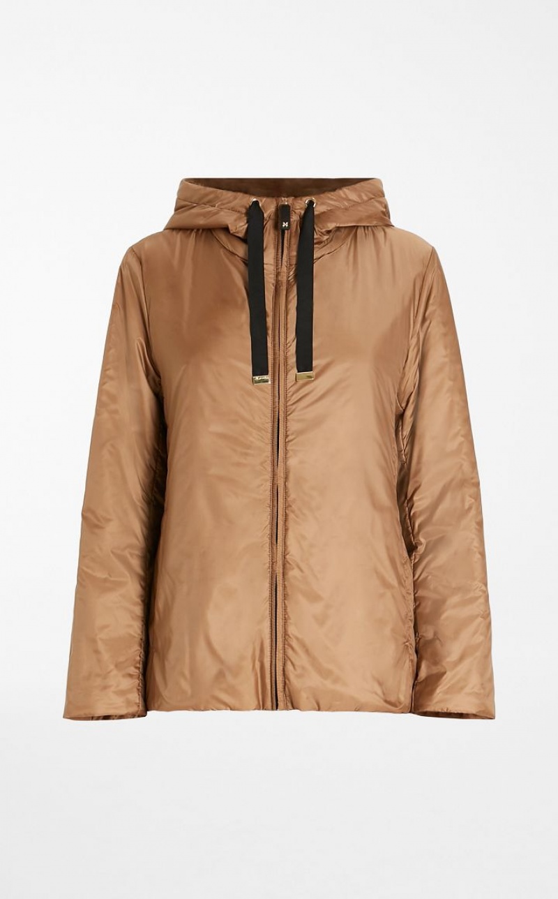 MaxMara Travel Jacket In Water-resistant Technical Canvas Padded CARAMEL | MMR594009