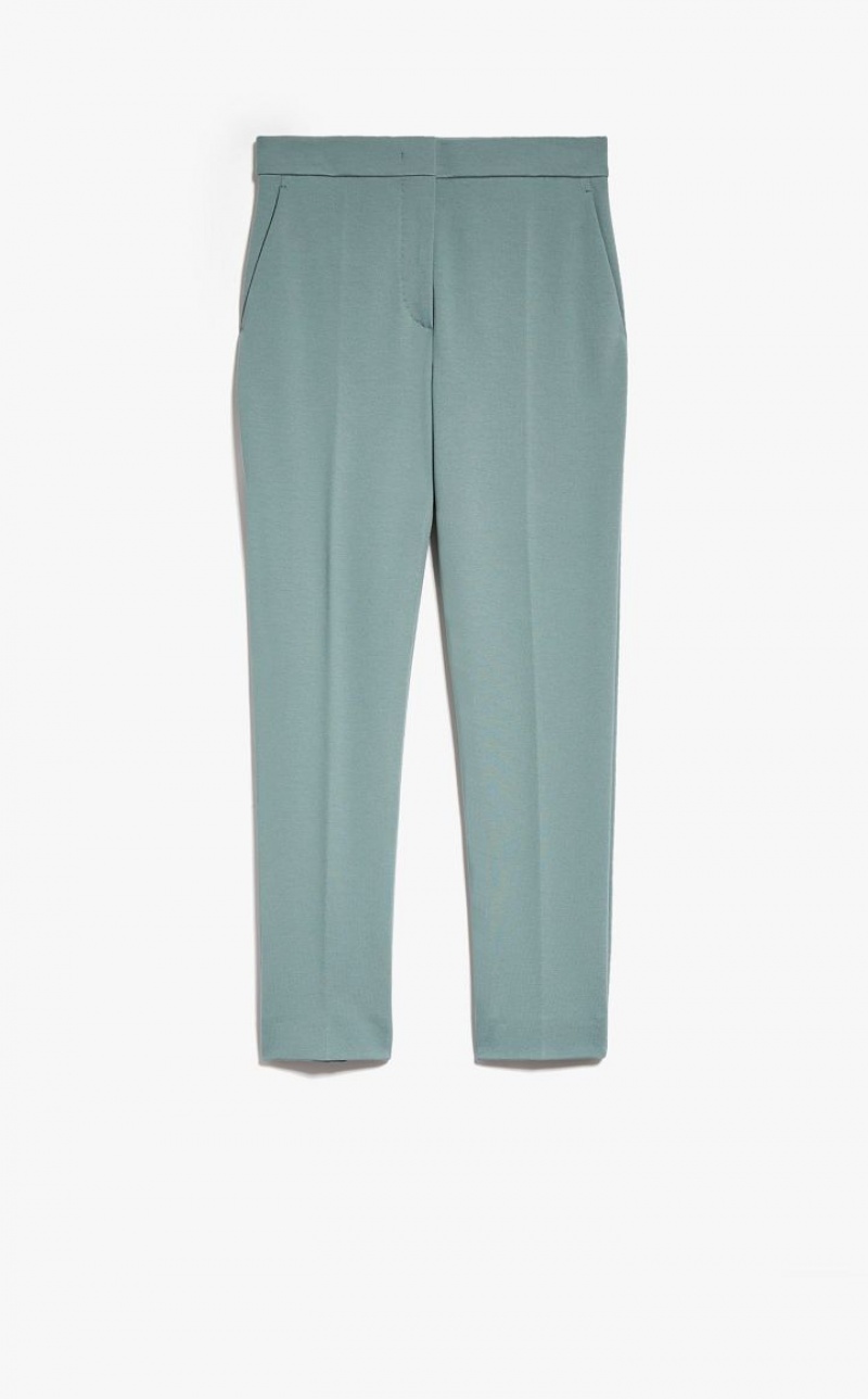 MaxMara Viscose Jersey Trousers SAGE GREEN | MMR593777