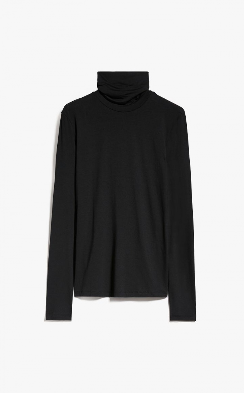 MaxMara Viscose Jersey T-shirts BLACK | MMR593661