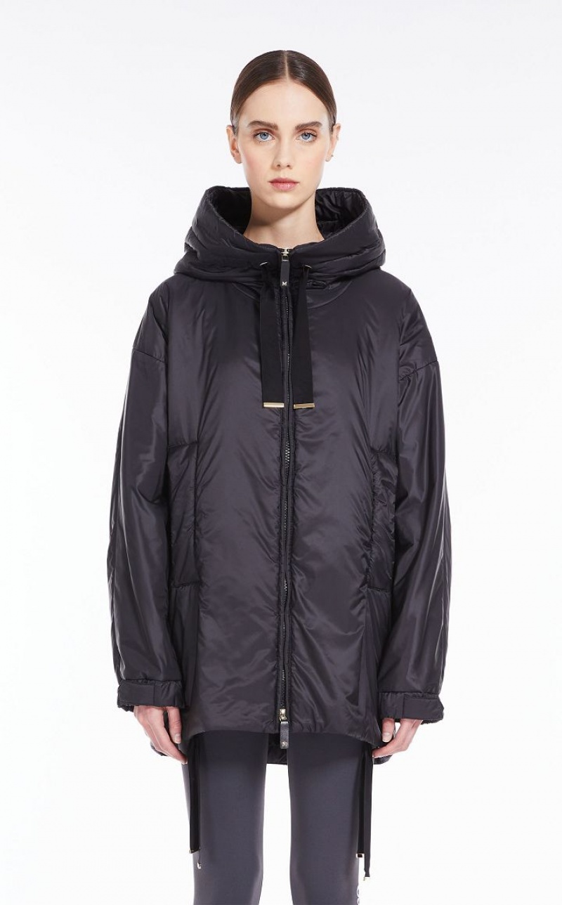 MaxMara Water-repellent Canvas Jacket Padded BLACK | MMR593990