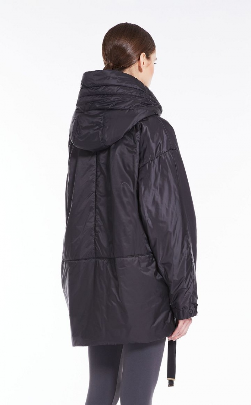 MaxMara Water-repellent Canvas Jacket Padded BLACK | MMR593990