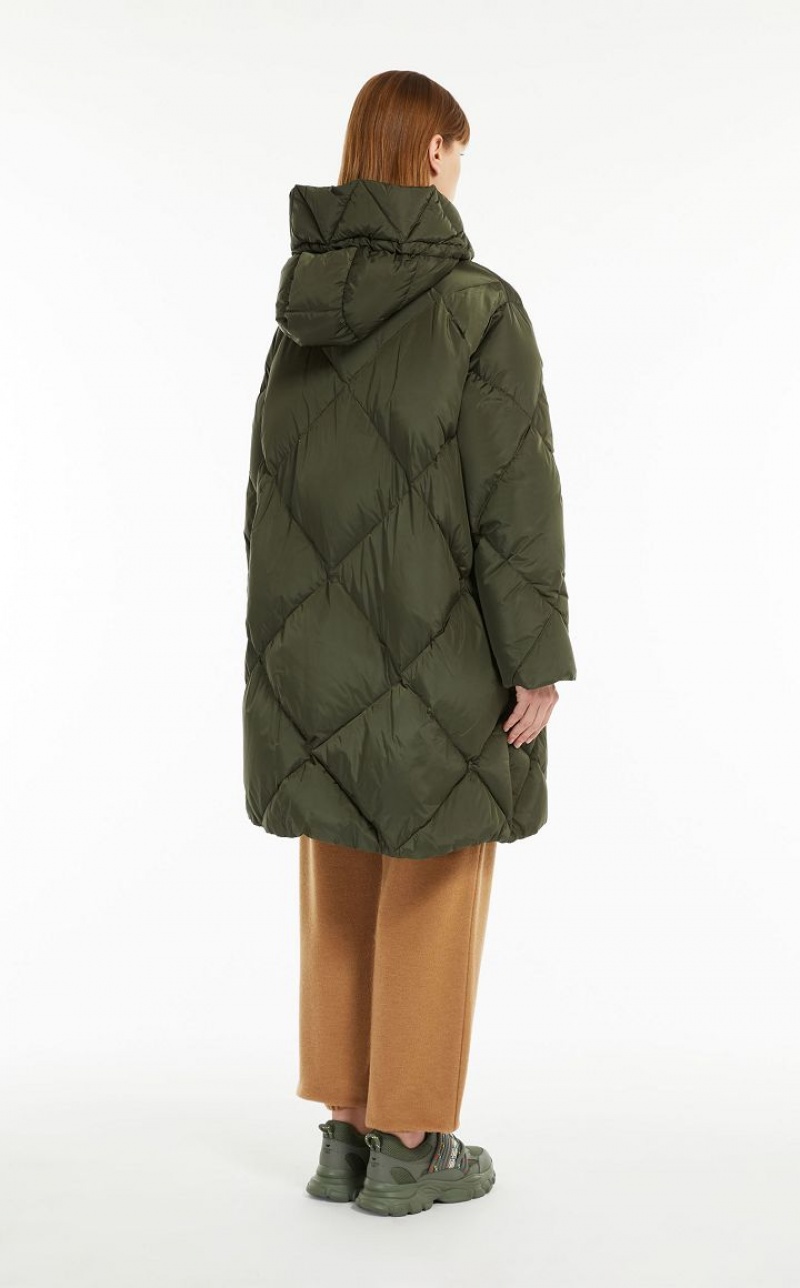 MaxMara Water-repellent Taffeta Down Jacket Padded KAKI | MMR593991