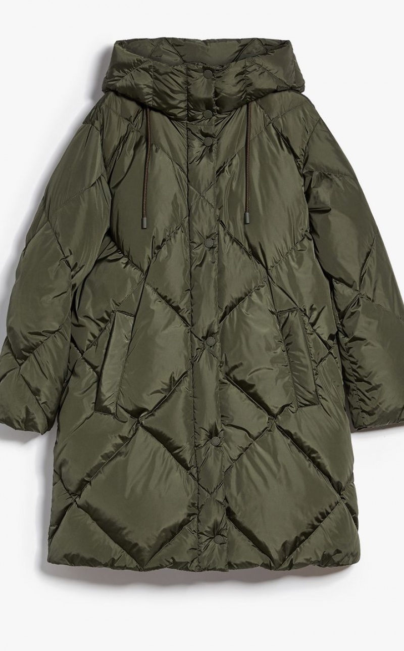 MaxMara Water-repellent Taffeta Down Jacket Padded KAKI | MMR593991