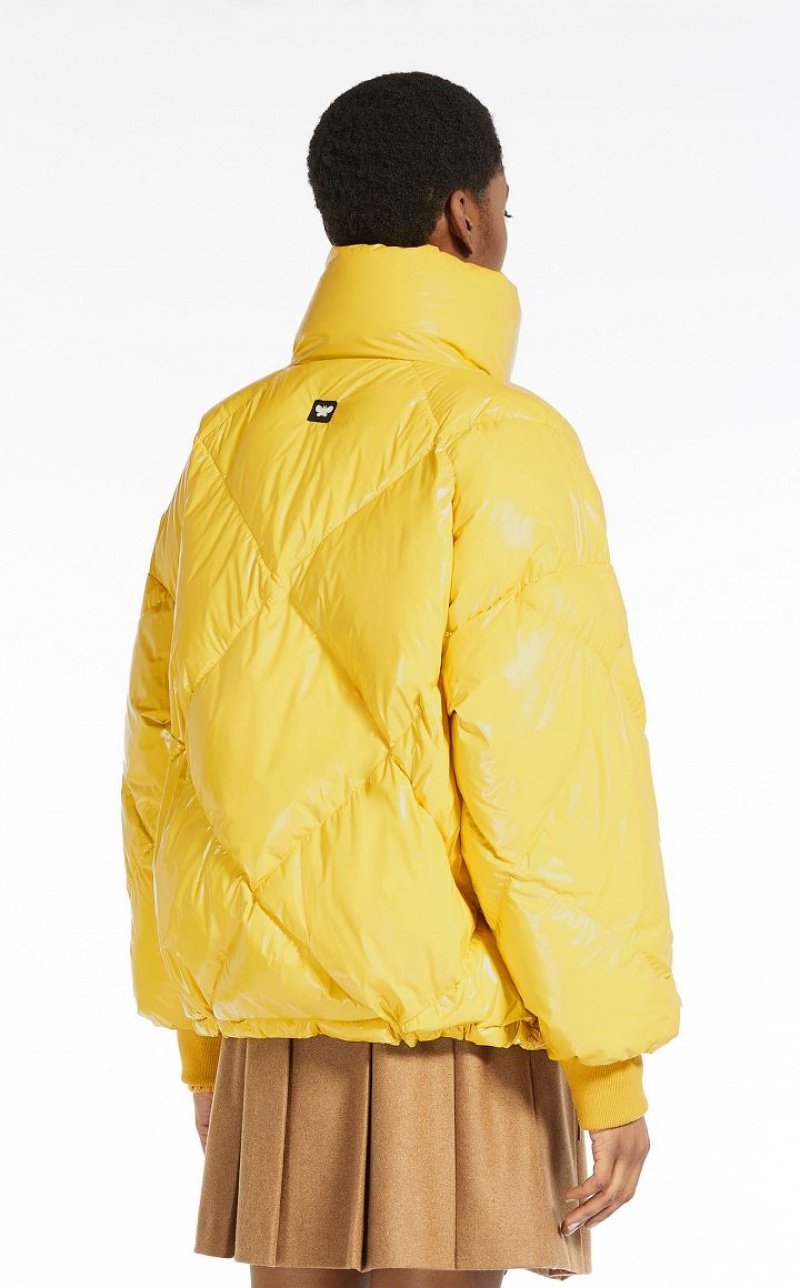 MaxMara Water-repellent Taffeta Down Jacket Padded YELLOW | MMR594012