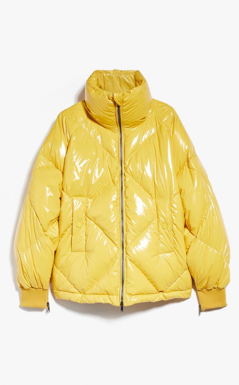 MaxMara Water-repellent Taffeta Down Jacket Padded YELLOW | MMR594012