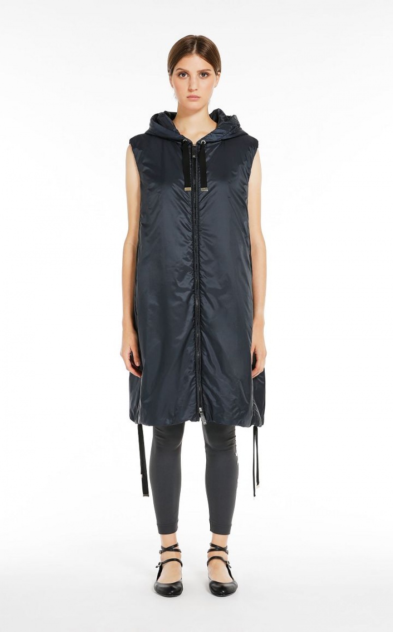 MaxMara Water-resistant Technical Canvas Gilet Padded MIDNIGHTBLUE | MMR593978