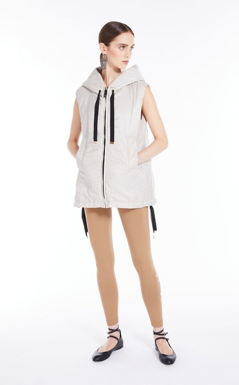 MaxMara Water-resistant Technical Canvas Gilet Padded ICE | MMR593997