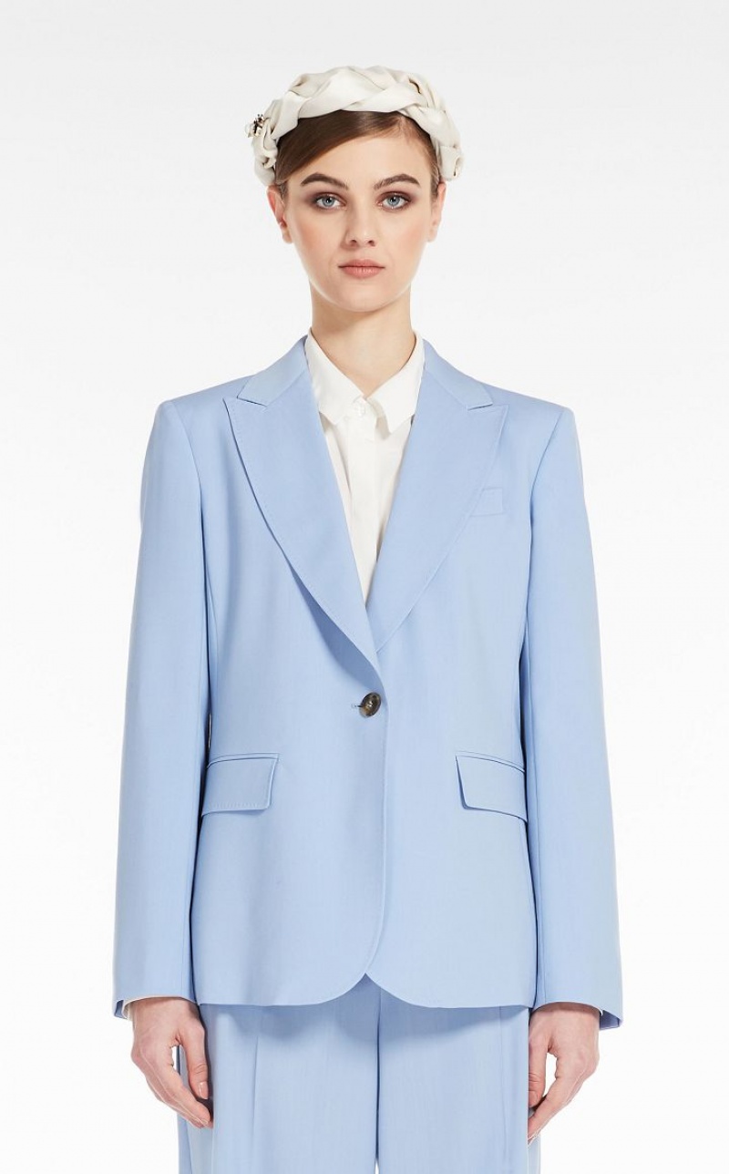 MaxMara Wool 3 Suit LIGHT BLUE | MMR593488