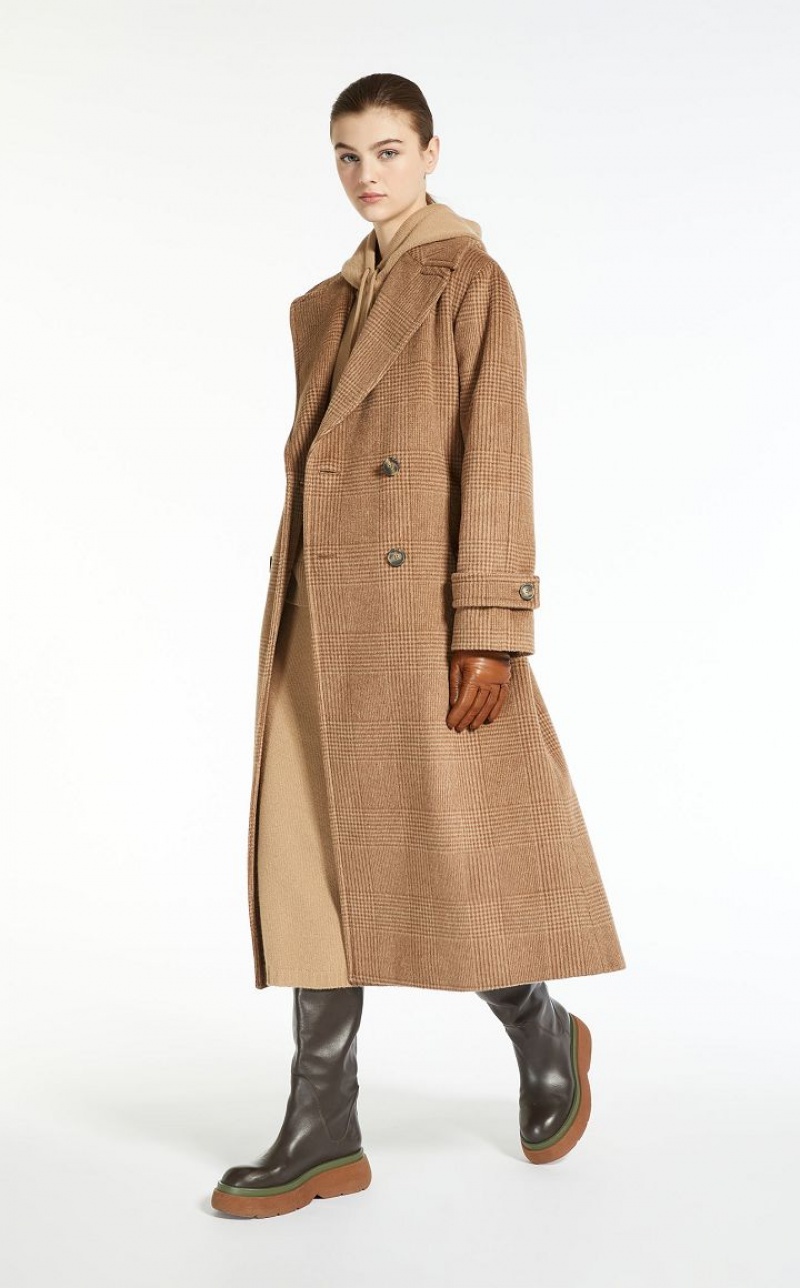 MaxMara Wool, Alpaca And Mohair Coats CARAMEL | MMR593856