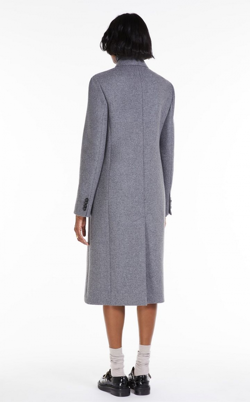 MaxMara Wool And Cashmere Coats MEDIUM GREY | MMR593848