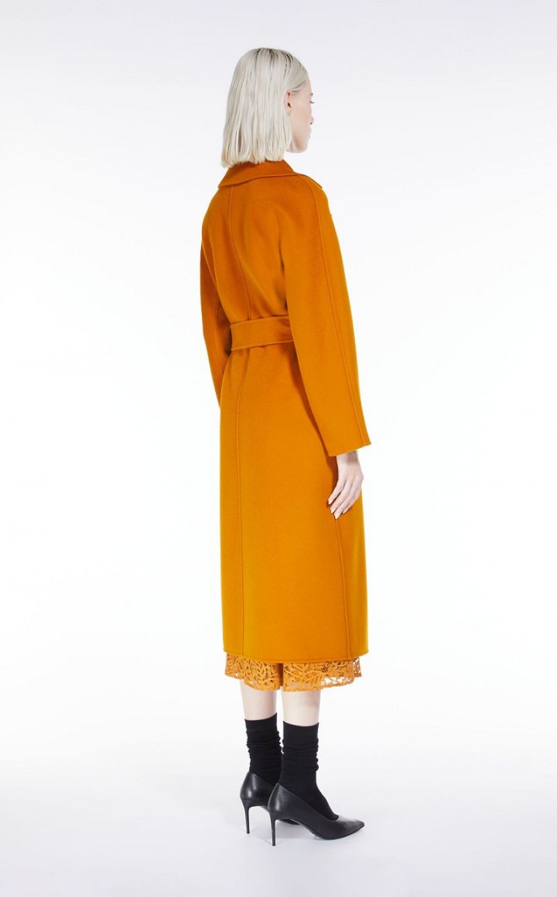 MaxMara Wool And Cashmere Robe Coats CARAMEL | MMR593869