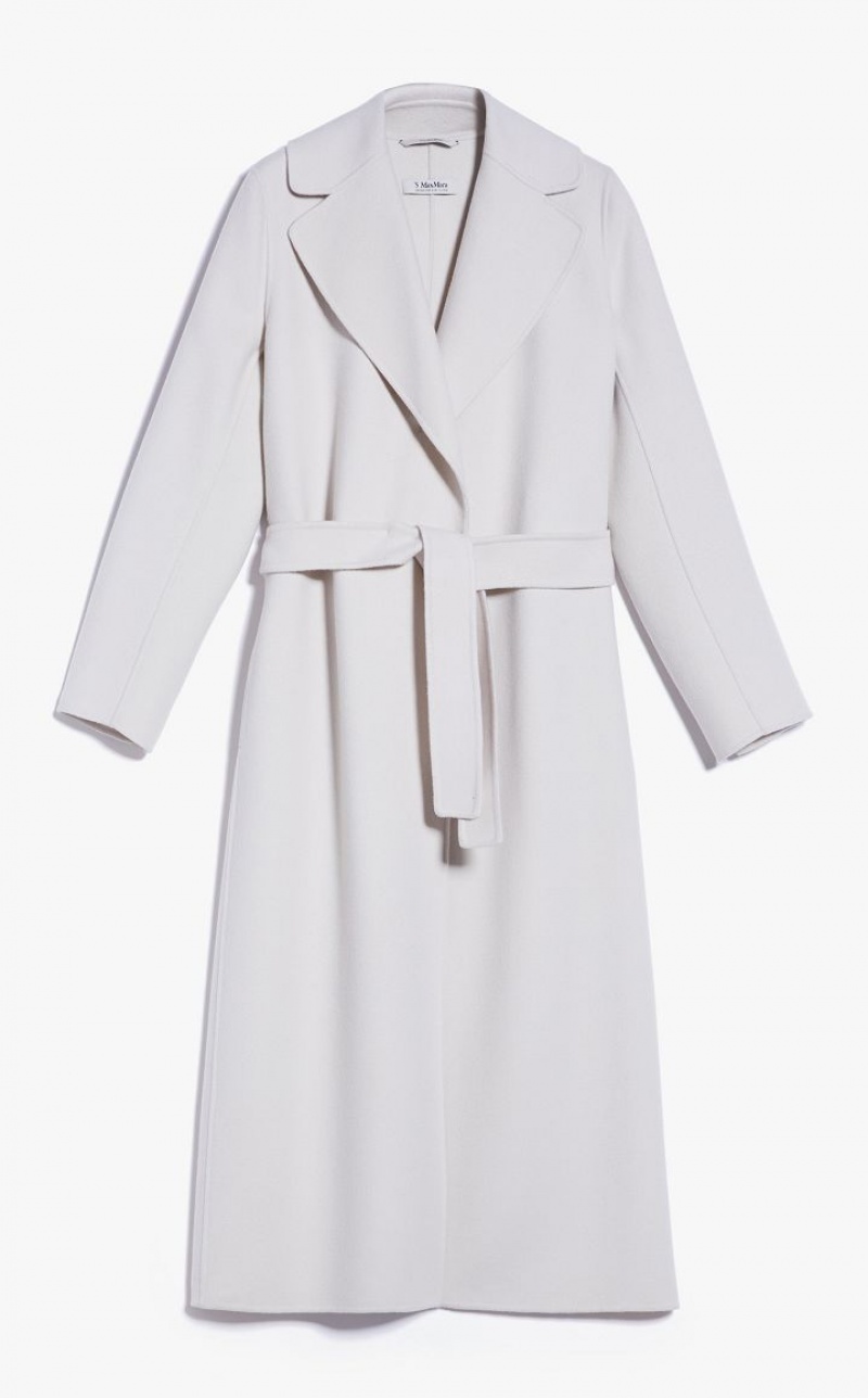 MaxMara Wool And Cashmere Robe Coats ECRU | MMR593853