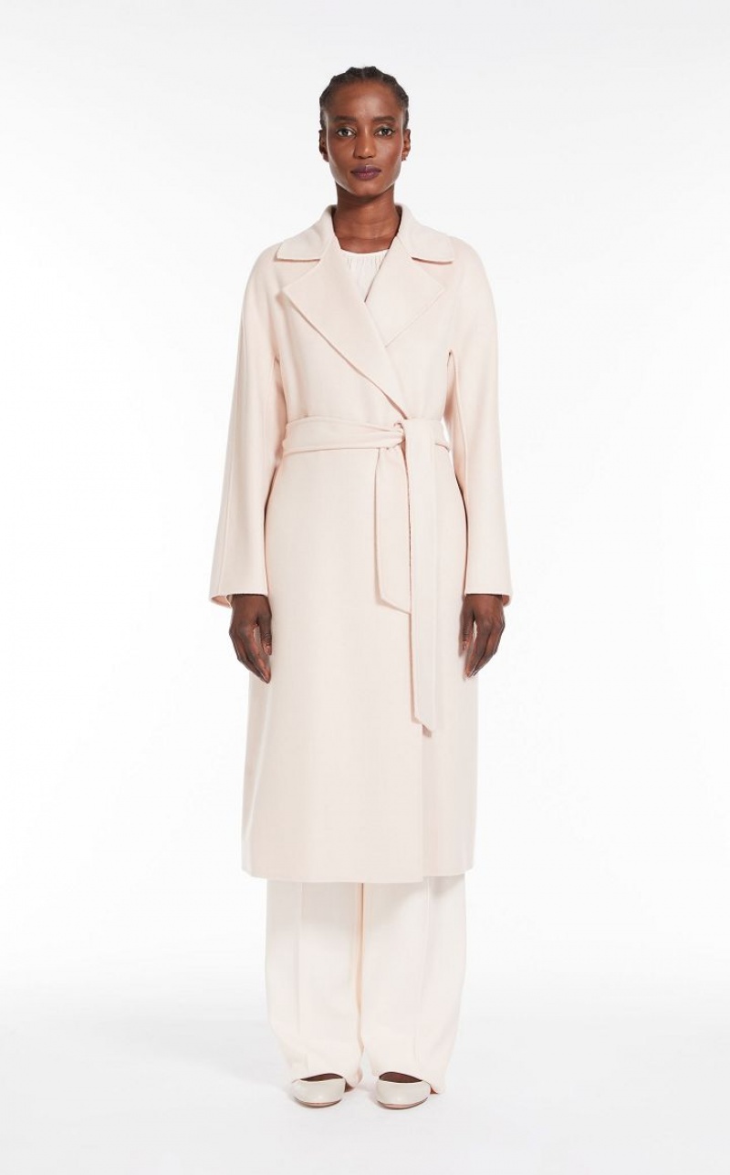 MaxMara Wool And Cashmere Robe Coats POWDER | MMR593884