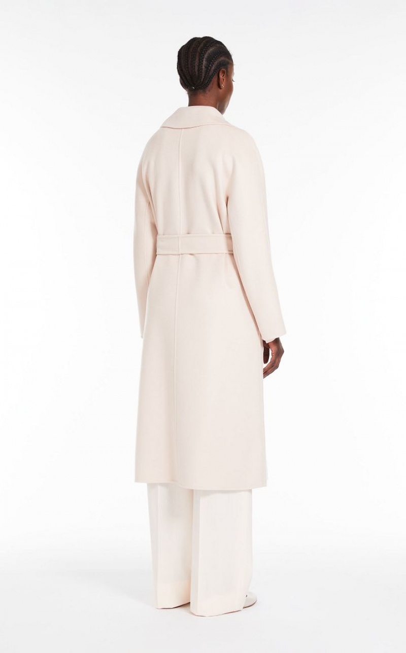 MaxMara Wool And Cashmere Robe Coats POWDER | MMR593884