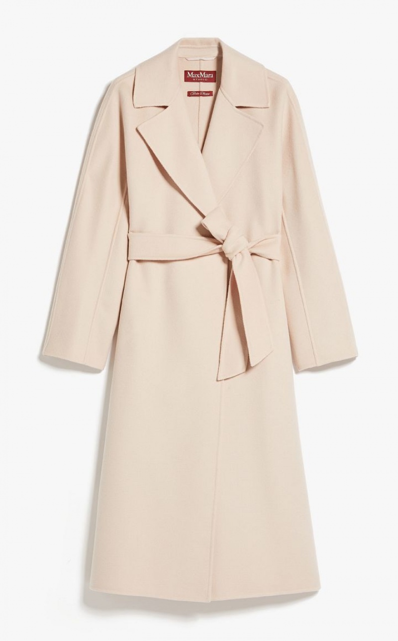 MaxMara Wool And Cashmere Robe Coats POWDER | MMR593884