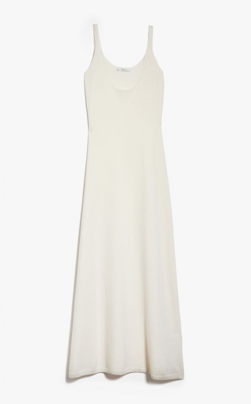 MaxMara Wool And Cashmere Slip Dresses WHITE | MMR593305