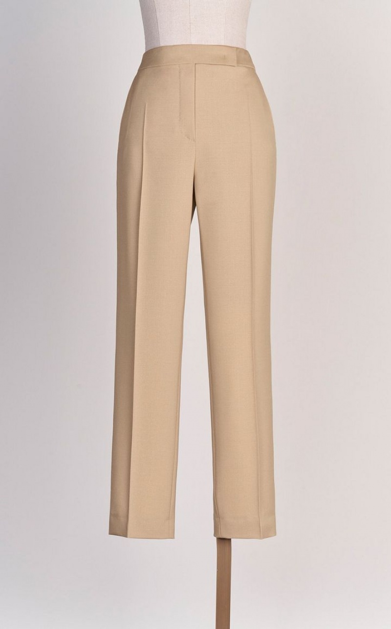 MaxMara Wool And Mohair Canvas Trousers CAMEL | MMR593742