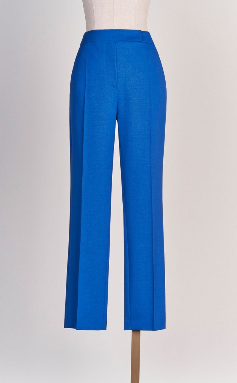 MaxMara Wool And Mohair Canvas Trousers CORNFLOWER BLUE | MMR593773