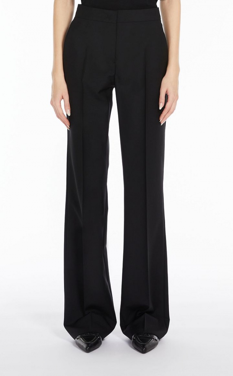 MaxMara Wool And Mohair Trousers BLACK | MMR593741