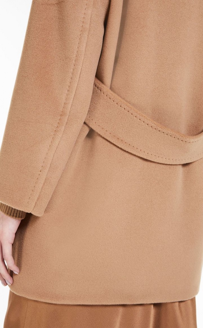 MaxMara Wool Beaver Cloth Jacket Coats CAMEL | MMR593855