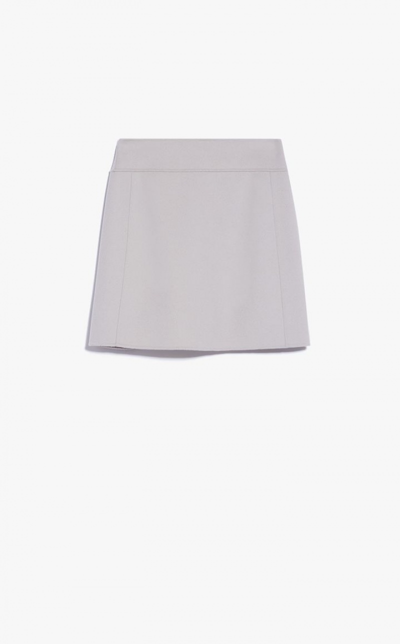 MaxMara Wool Bodycon Skirts ECRU | MMR593701