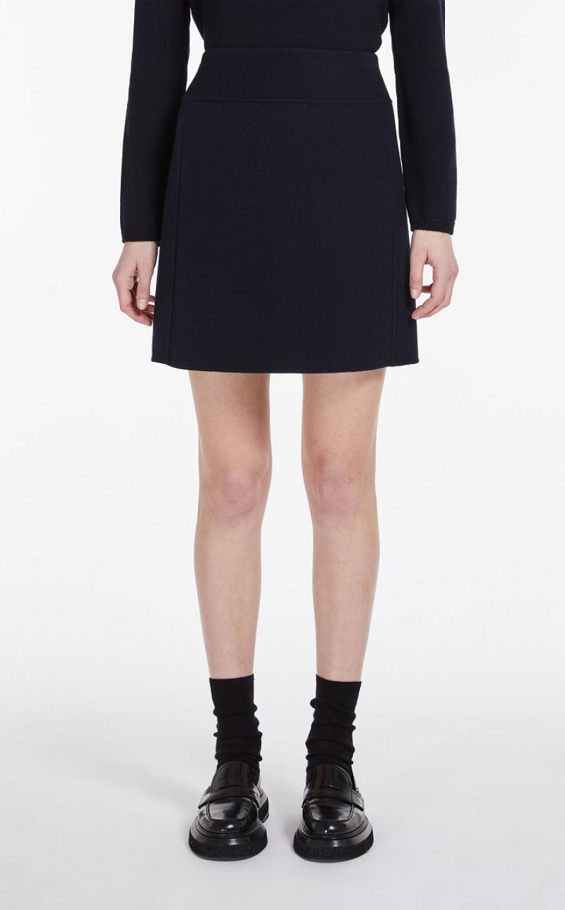 MaxMara Wool Bodycon Skirts MIDNIGHTBLUE | MMR593699