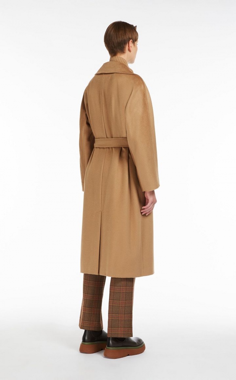 MaxMara Wool Broadcloth Coats CAMEL | MMR593914