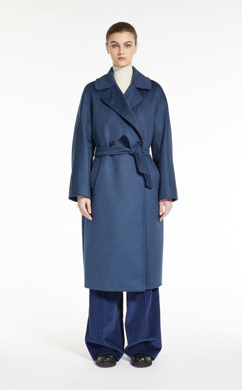 MaxMara Wool Broadcloth Coats NAVY | MMR593913