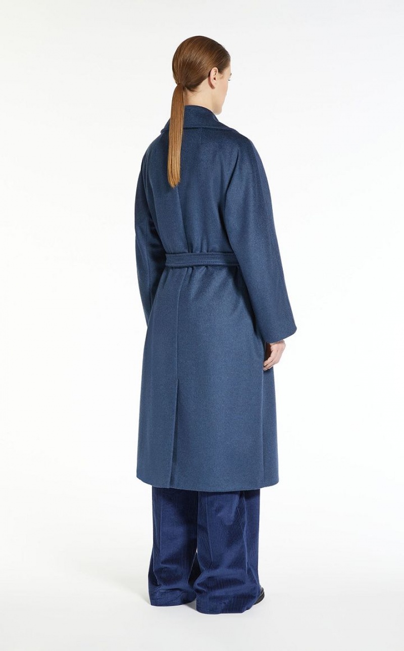 MaxMara Wool Broadcloth Coats NAVY | MMR593913