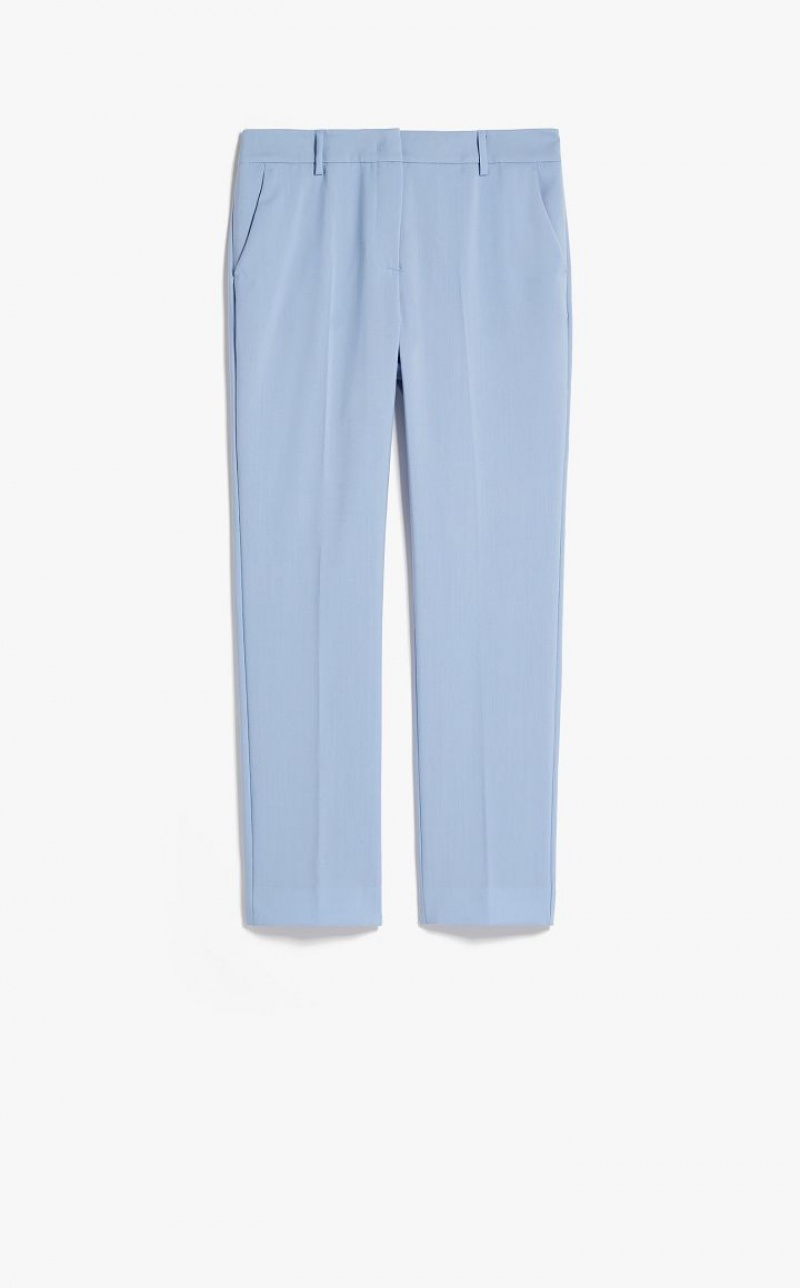 MaxMara Wool Cigarette-cut Suit LIGHT BLUE | MMR593504