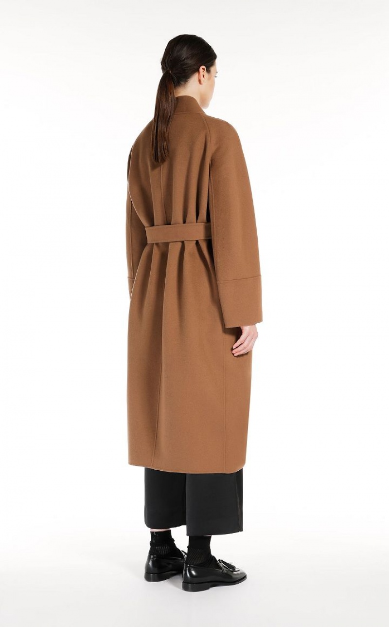 MaxMara Wool Robe Coats BROWN BRONZE | MMR593937