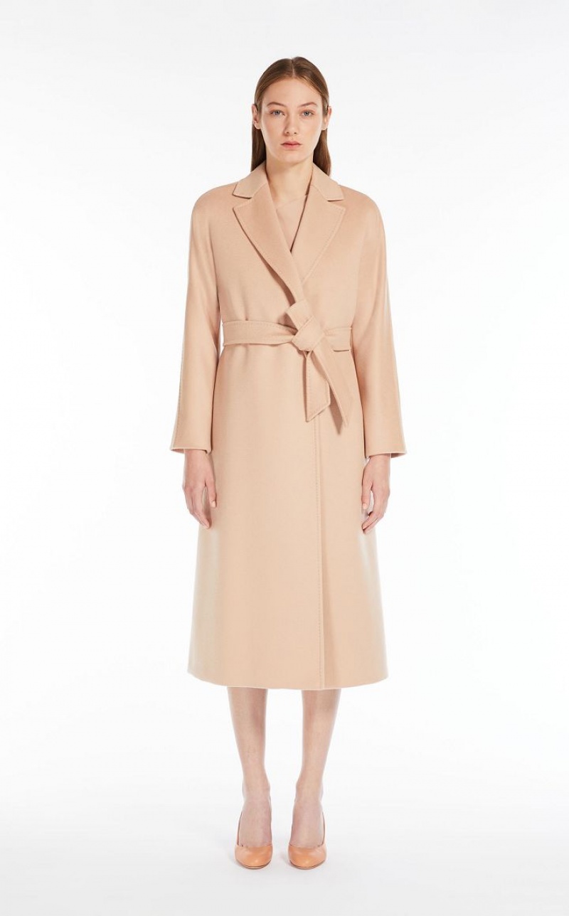 MaxMara Wool Robe Coats MAKE UP NUDE | MMR593874