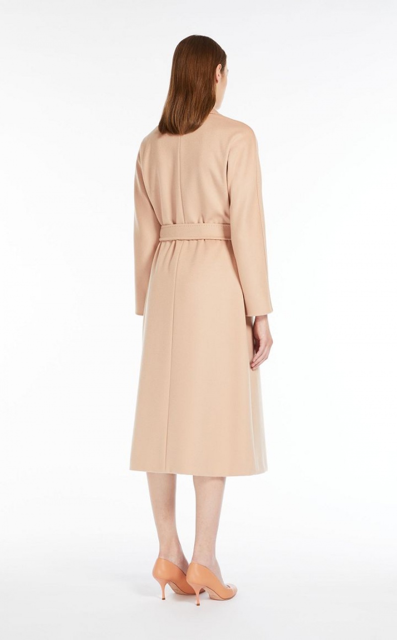 MaxMara Wool Robe Coats MAKE UP NUDE | MMR593874